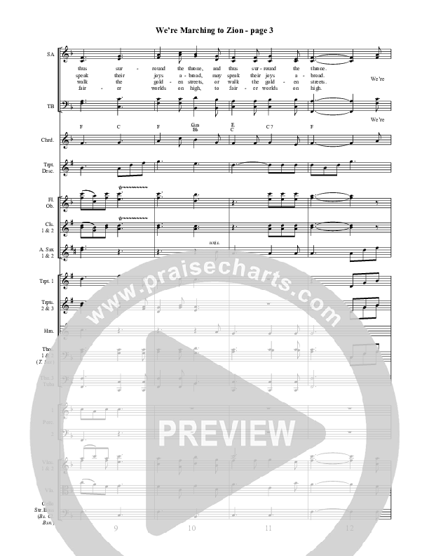 We're Marching To Zion Conductor's Score ()