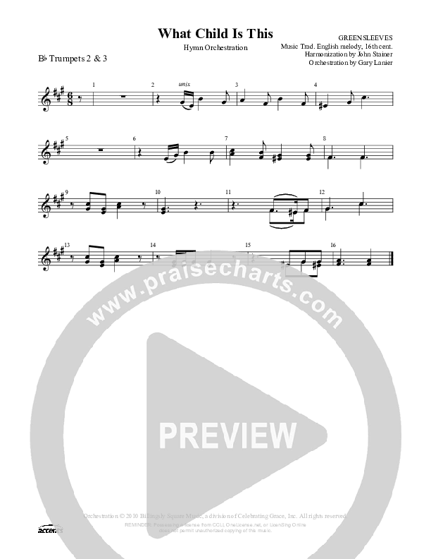 What Child Is This Trumpet 2/3 ()