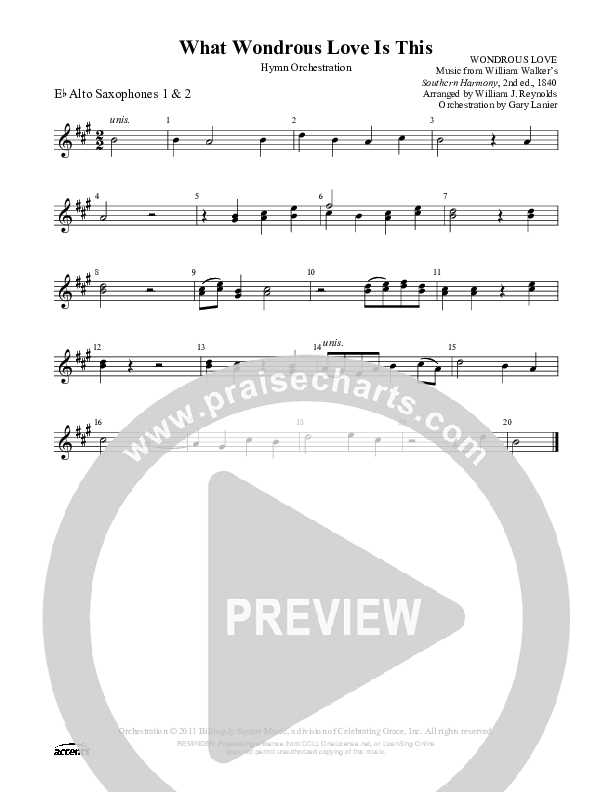 What Wondrous Love Is This Alto Sax 1/2 ()