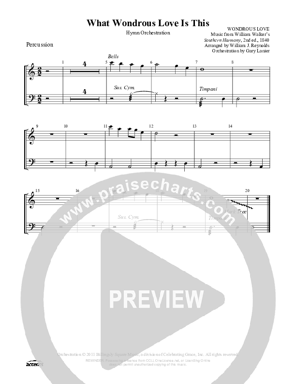 What Wondrous Love Is This Percussion ()