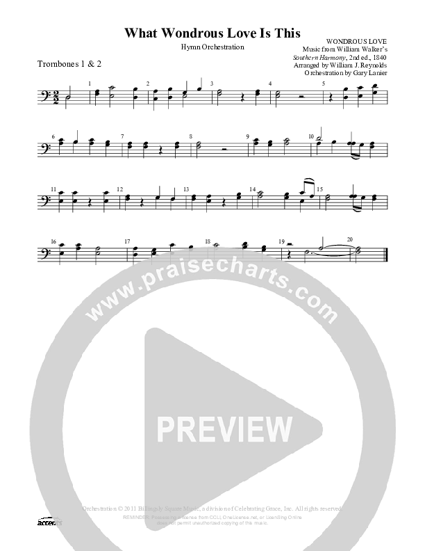 What Wondrous Love Is This Trombone 1/2 ()
