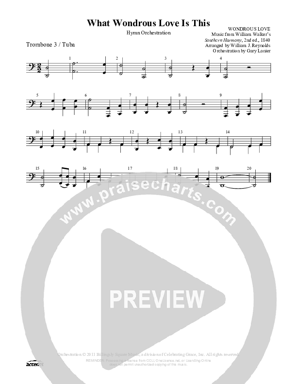 What Wondrous Love Is This Trombone 3/Tuba ()