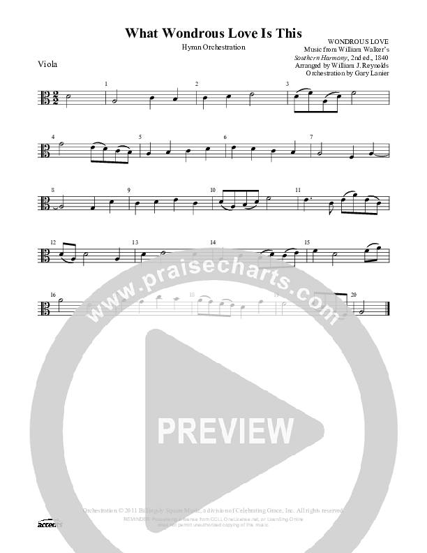 What Wondrous Love Is This Viola ()