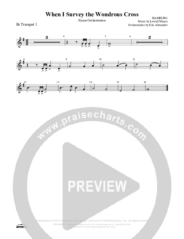 When I Survey The Wondrous Cross Trumpet 1 ()