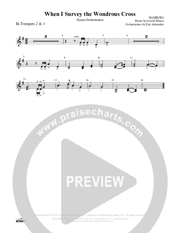 When I Survey The Wondrous Cross Trumpet 2/3 ()