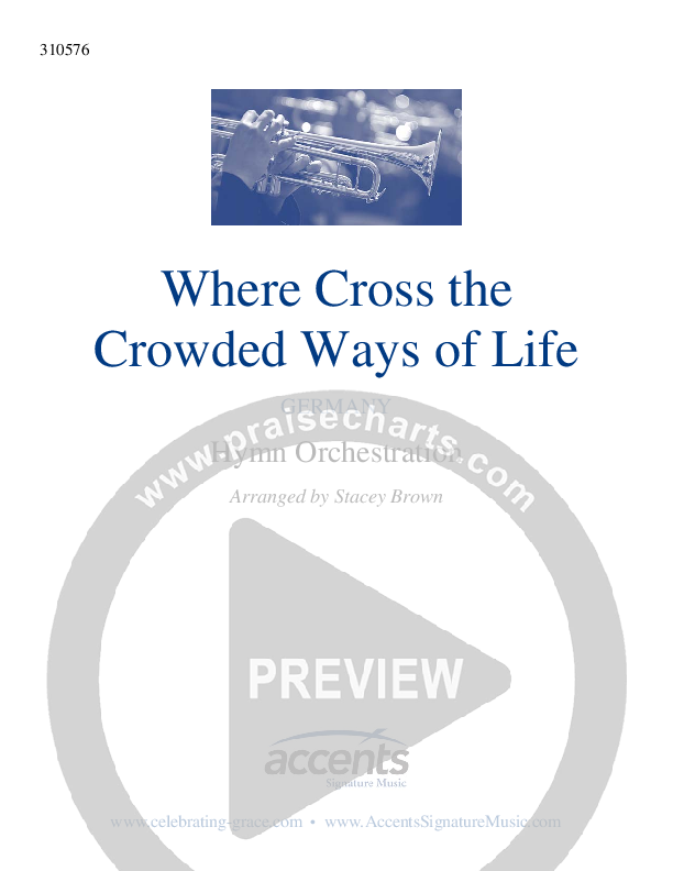 Where Cross The Crowded Ways Of Life Cover Sheet ()