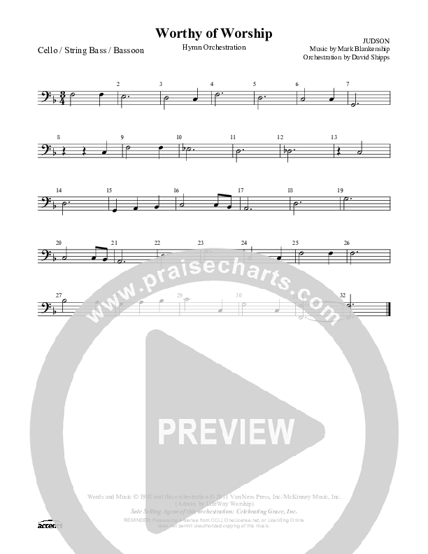 Worthy Of Worship Cello/Bass ()