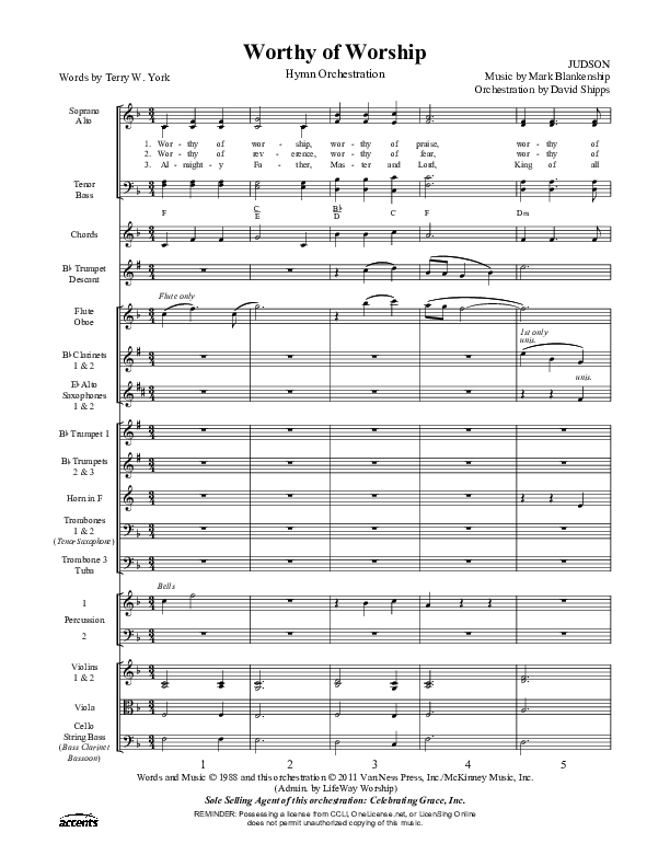 Worthy Of Worship Conductor's Score ()
