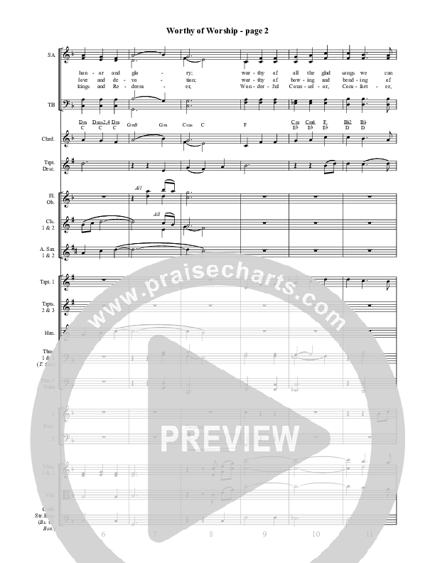 Worthy Of Worship Conductor's Score ()