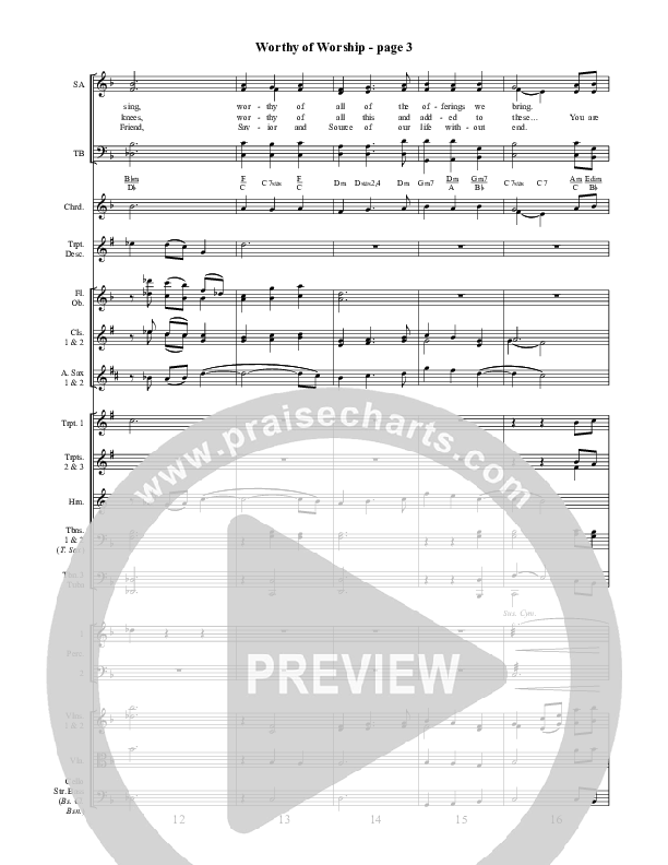 Worthy Of Worship Conductor's Score ()