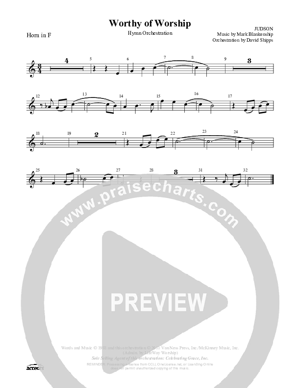 Worthy Of Worship French Horn ()