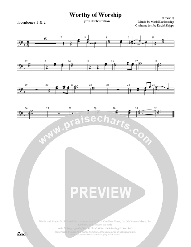 Worthy Of Worship Trombone 1/2 ()