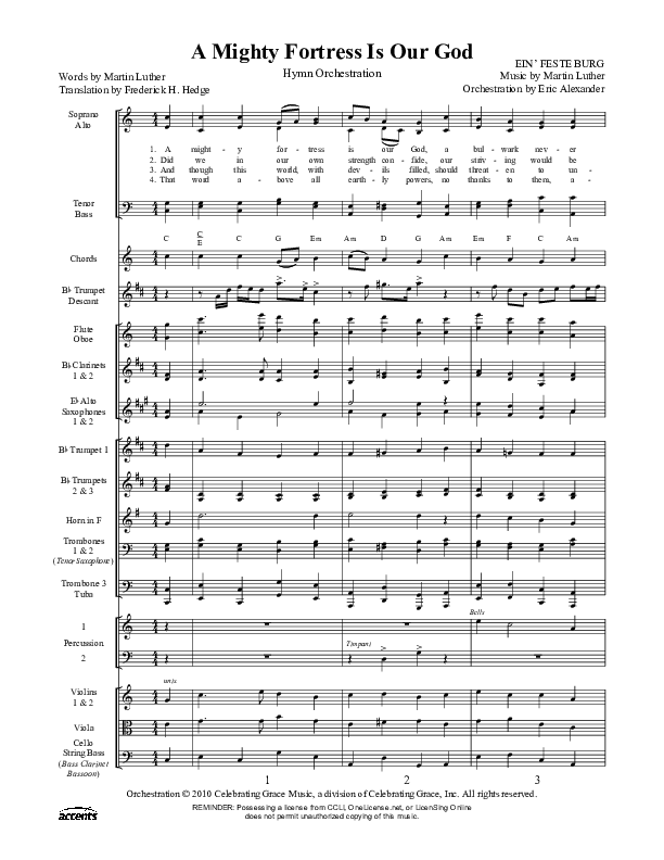 A Mighty Fortress Is Our God Orchestration ()