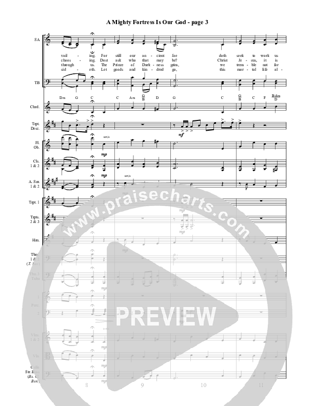 A Mighty Fortress Is Our God Conductor's Score ()