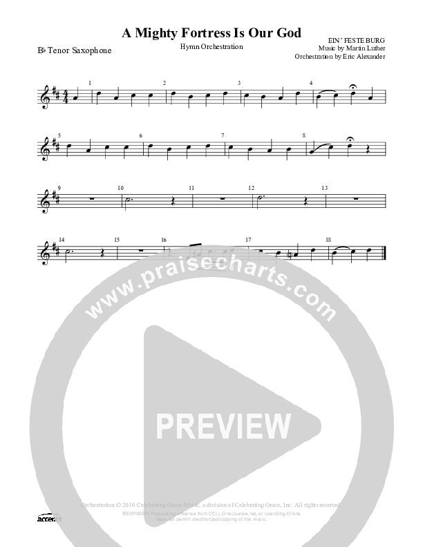A Mighty Fortress Is Our God Tenor Sax 2 ()