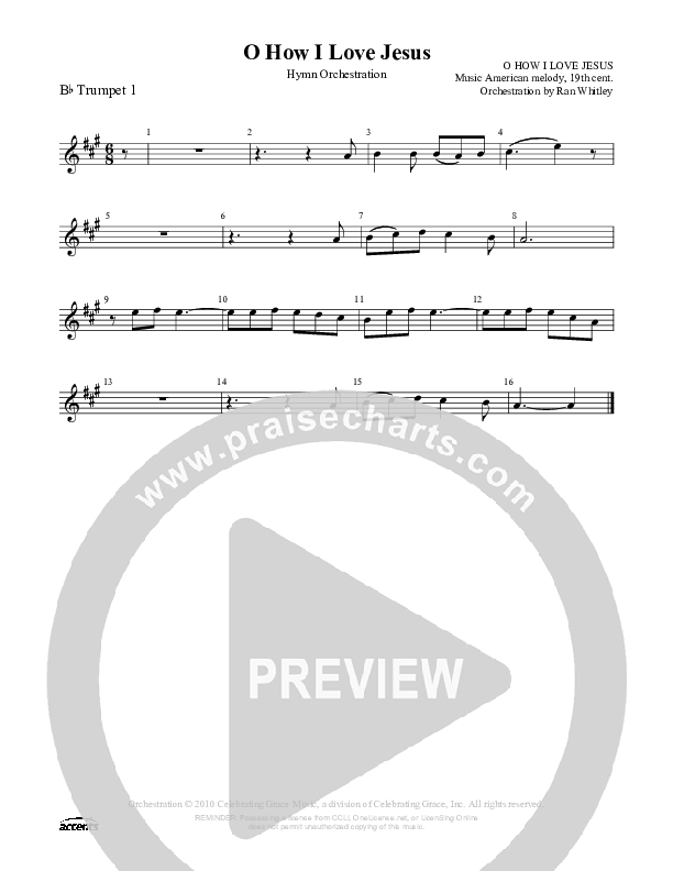 O How I Love Jesus Trumpet 1 ()