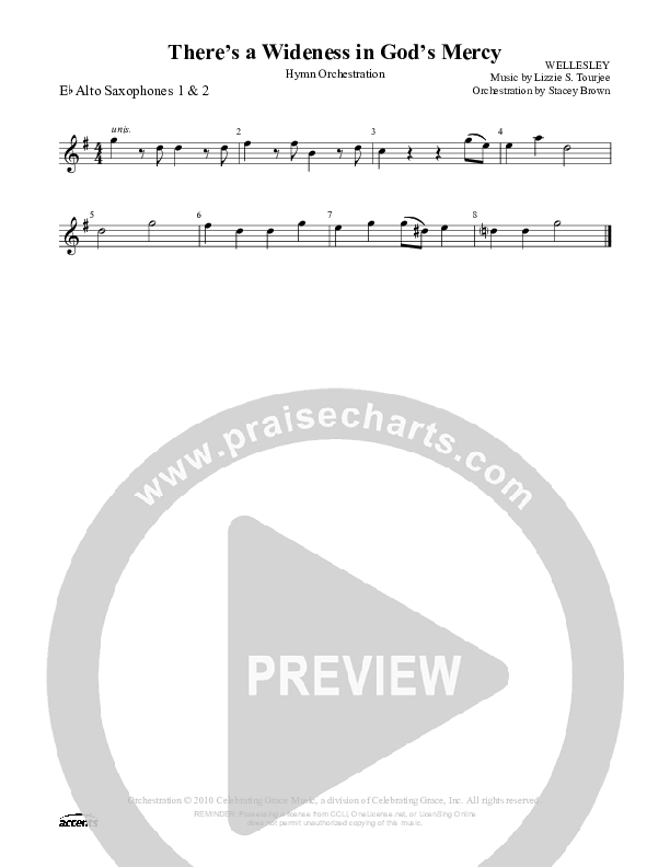 There's A Wilderness In God's Mercy Alto Sax 1/2 ()