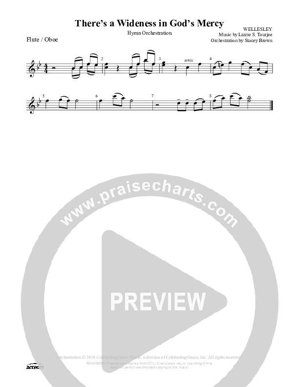 There's A Wilderness In God's Mercy Flute/Oboe ()