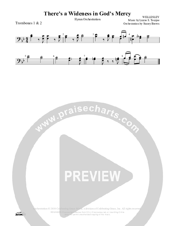 There's A Wilderness In God's Mercy Trombone 1/2 ()