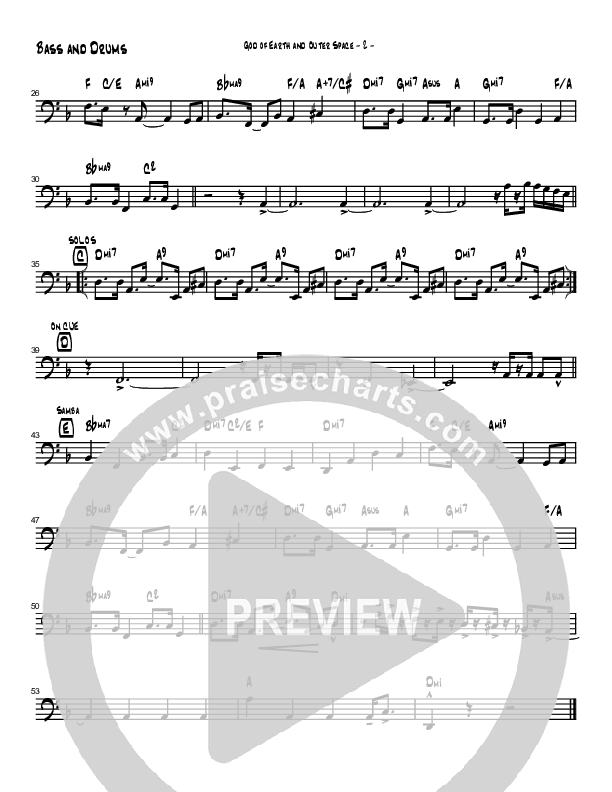 God Of Earth And Outer Space (Instrumental) Bass Guitar (Brad Henderson)