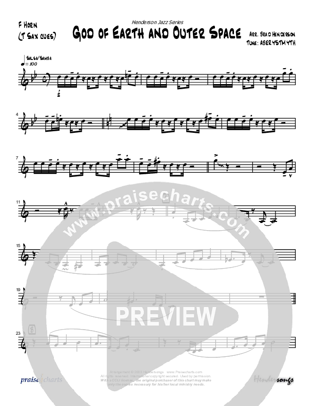 God Of Earth And Outer Space (Instrumental) French Horn (Brad Henderson)