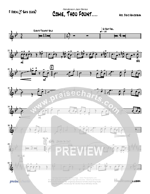 Come Thou Fount Of Every Blessing (Instrumental) French Horn (Brad Henderson)