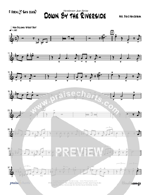 Down By The Riverside (Instrumental) French Horn (Brad Henderson)