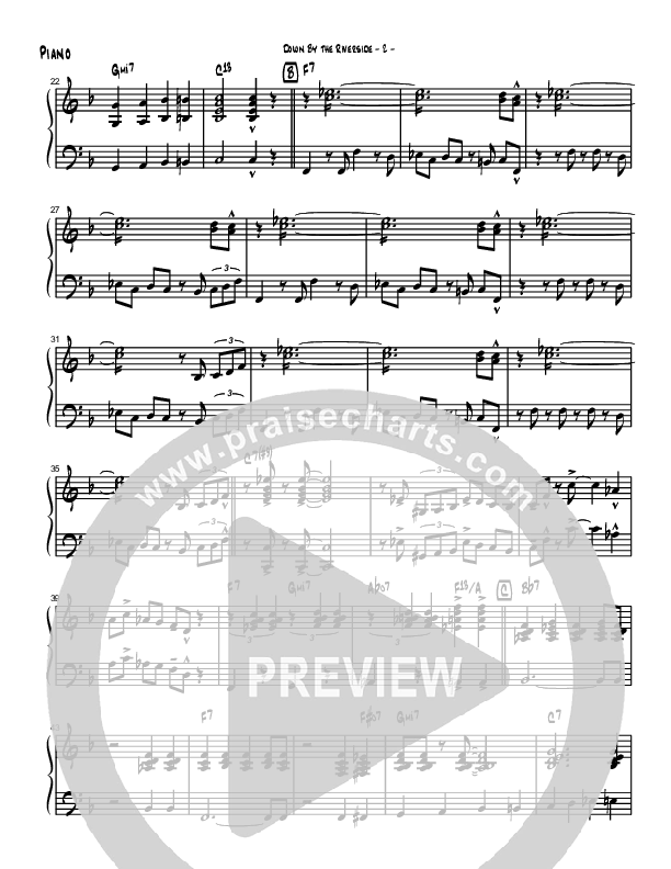 Down By The Riverside (Instrumental) Piano Sheet (Brad Henderson)