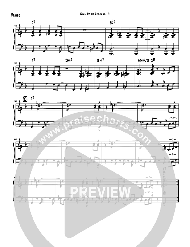 Down By The Riverside (Instrumental) Piano Sheet (Brad Henderson)