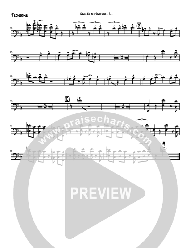 Down By The Riverside (Instrumental) Trombone (Brad Henderson)