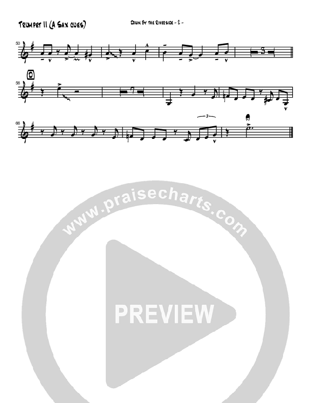 Down By The Riverside (Instrumental) Trumpet 2 (Brad Henderson)