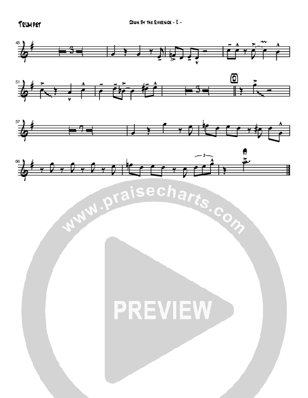 Down By The Riverside (Instrumental) Trumpet (Brad Henderson)