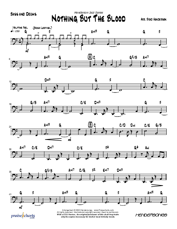 Nothing But The Blood (Instrumental) Drum Set (Brad Henderson)