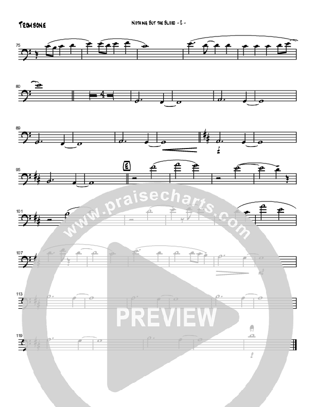 Nothing But The Blood (Instrumental) Trombone (Brad Henderson)