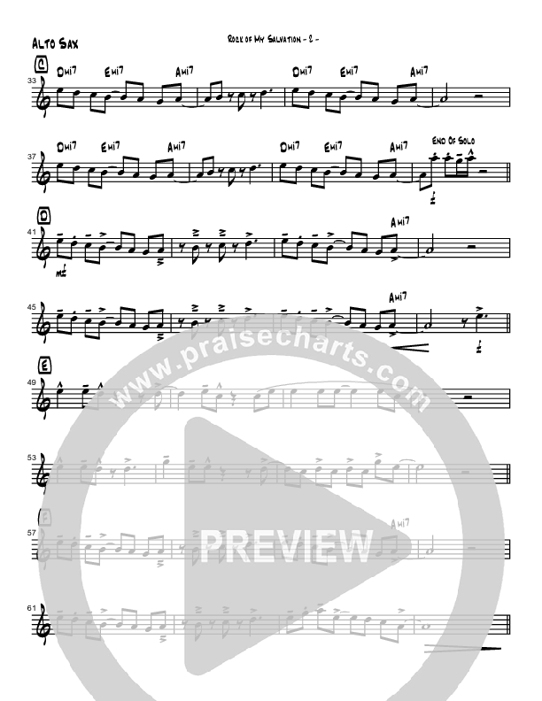 Rock Of My Salvation Alto Sax (Brad Henderson)