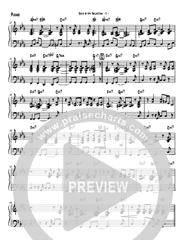 Rock Of My Salvation Piano Sheet (Brad Henderson)
