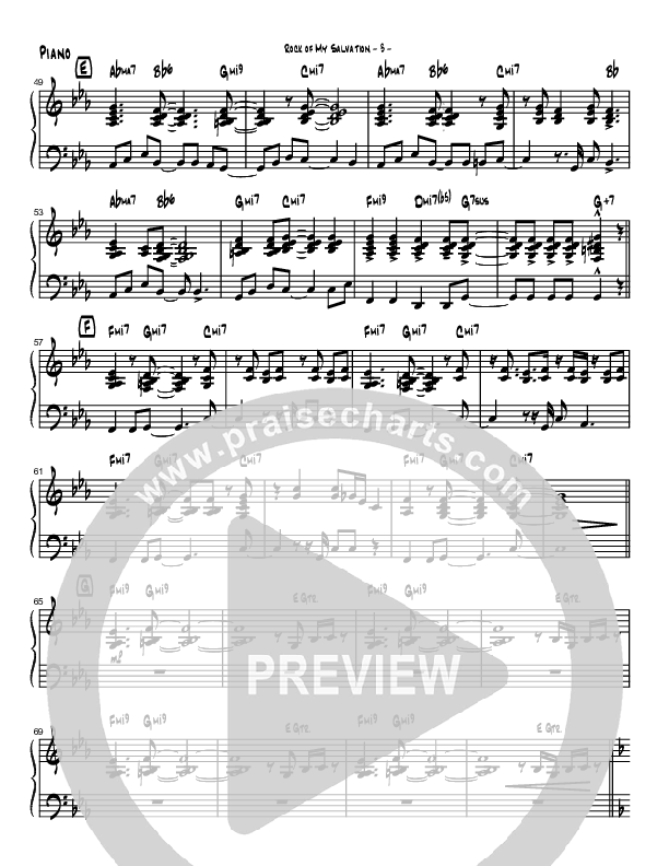 Rock Of My Salvation Piano Sheet (Brad Henderson)