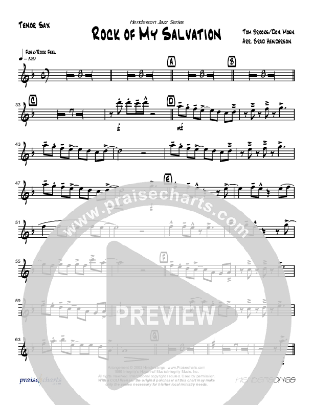 Rock Of My Salvation Tenor Sax 2 (Brad Henderson)