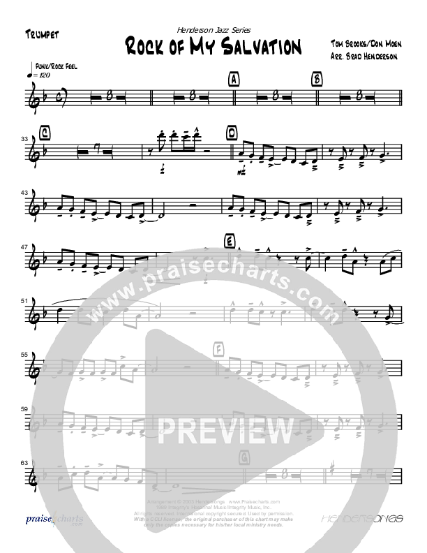 Rock Of My Salvation Trumpet (Brad Henderson)