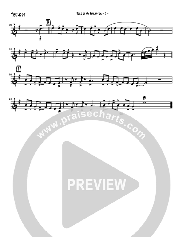 Rock Of My Salvation Trumpet (Brad Henderson)