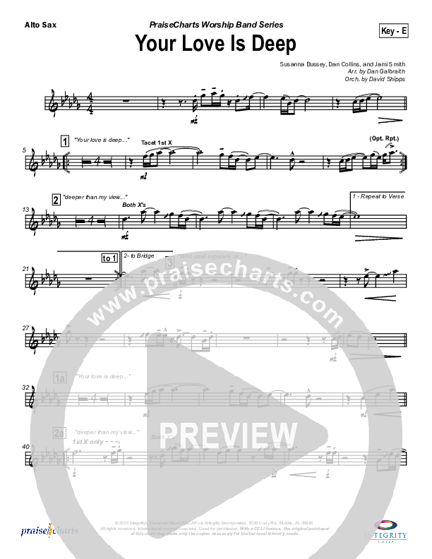 Your Love Is Deep Alto Sax (Jami Smith)