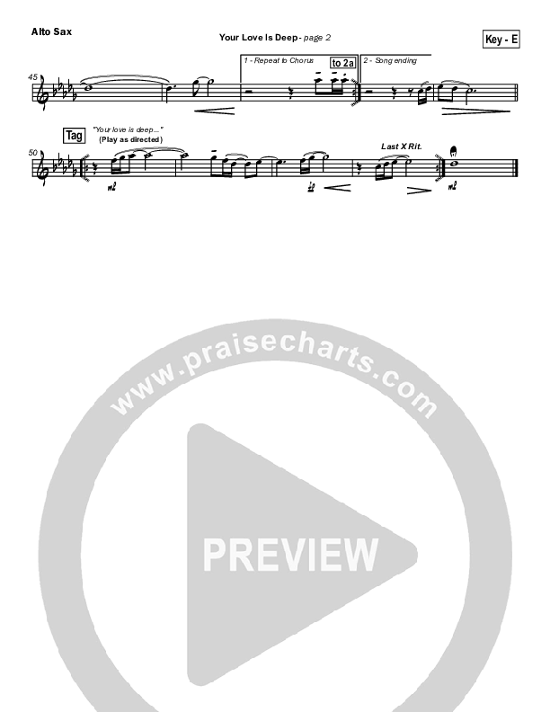 Your Love Is Deep Alto Sax (Jami Smith)