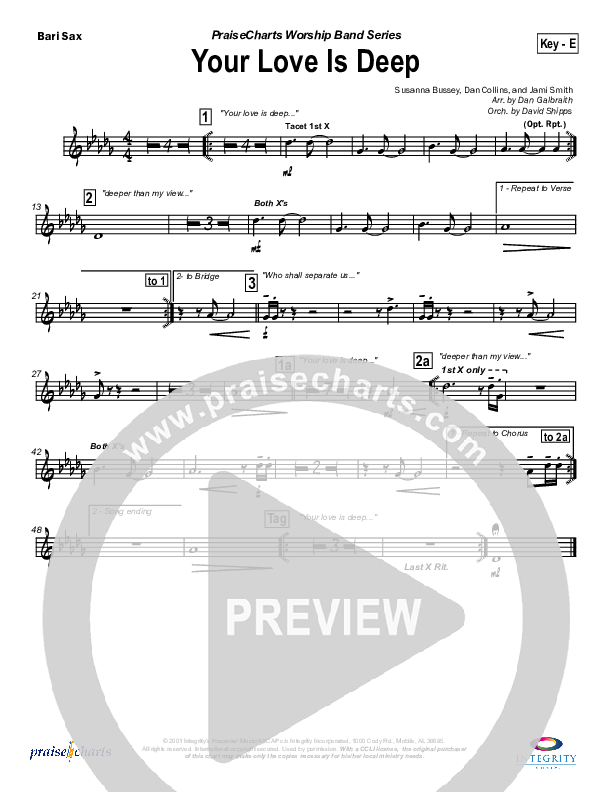 Your Love Is Deep Bari Sax (Jami Smith)