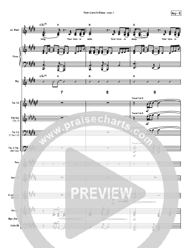 Your Love Is Deep Conductor's Score (Jami Smith)