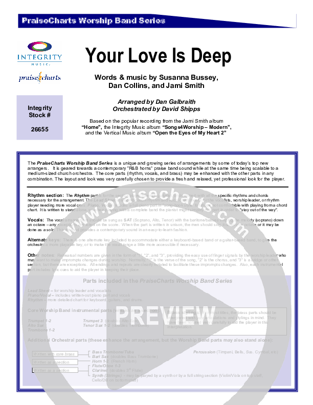 Your Love Is Deep Orchestration (Jami Smith)
