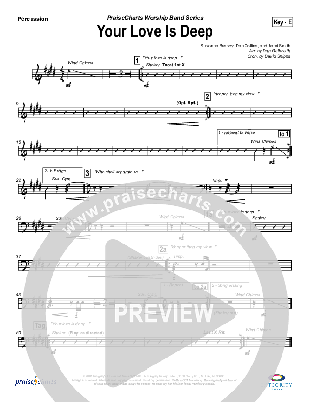 Your Love Is Deep Percussion (Jami Smith)