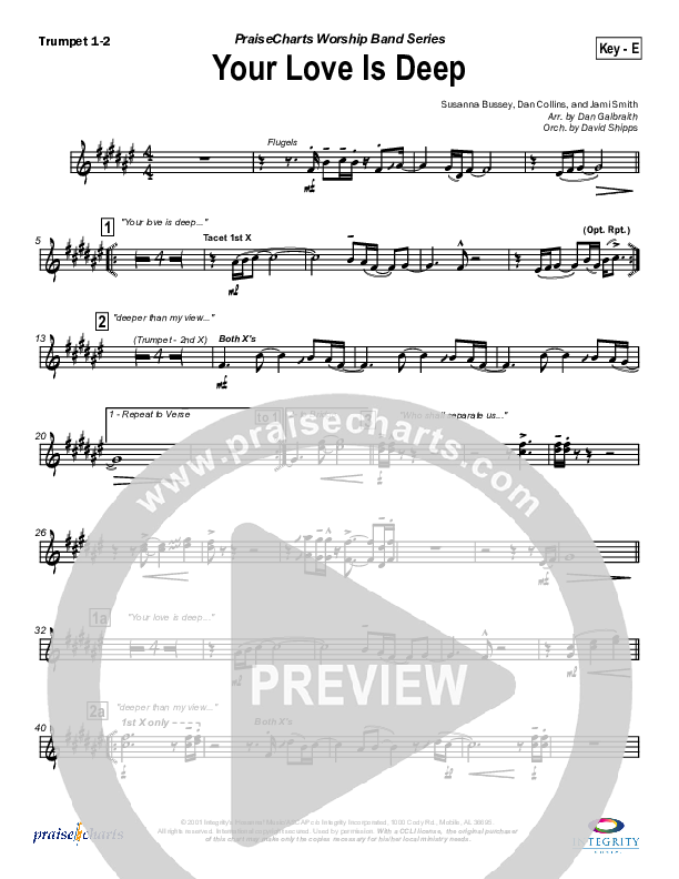 Your Love Is Deep Trumpet 1,2 (Jami Smith)