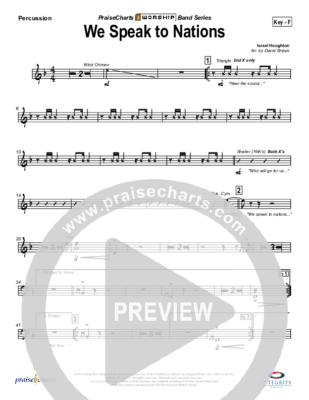 We Speak To Nations Percussion (Lakewood Church)