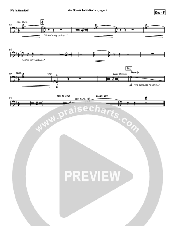 We Speak To Nations Percussion (Lakewood Church)