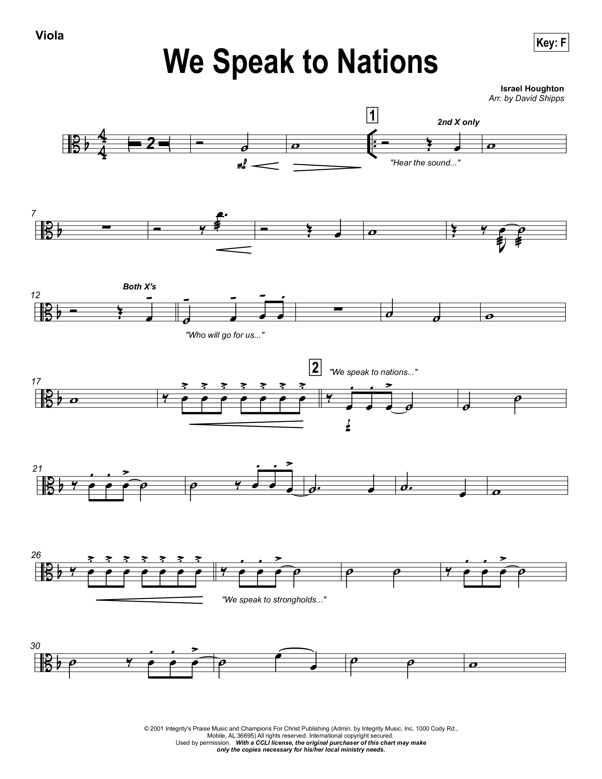 We Speak To Nations Viola (Lakewood Church)